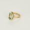 Bague en Or rose 18k Aquamarine