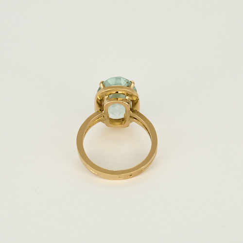 50.5 Bague cocktail en or rose et aigue-marine 58 Facettes DV31672-9