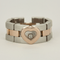 Chopard - Happy Diamond - Bague importante en or blanc, or rose et diamant : 0,05 carat