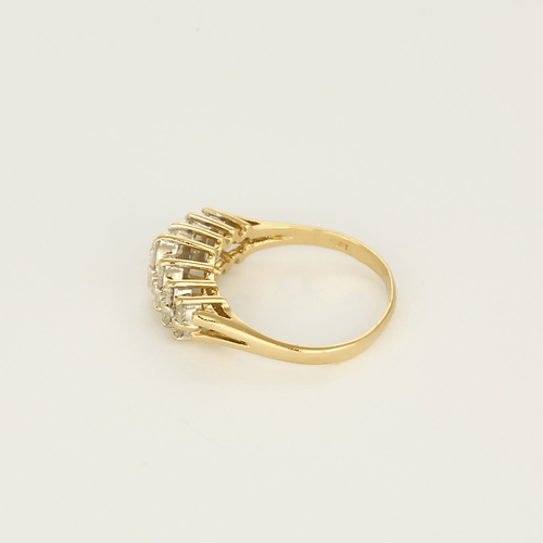 Bague en or jaune et diamants : 0,90 carat