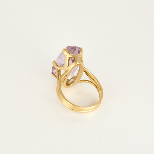 54 Bague cocktail en or jaune et améthyste 58 Facettes DV31672-11