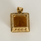 Pendentif en Or jaune 14k et citrine