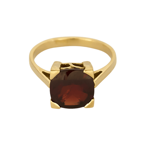 Bague en or jaune et grenat almandin