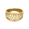 47 Bague bandeau en or jaune et diamants 58 Facettes DV31672-6