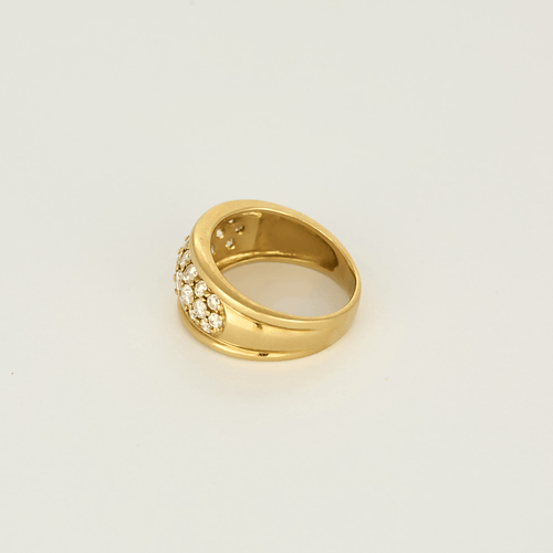 47 Bague bandeau en or jaune et diamants 58 Facettes DV31672-6