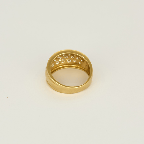 47 Bague bandeau en or jaune et diamants 58 Facettes DV31672-6