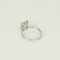 Bague en Or blanc et aigue marine