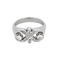 51 Charmante Bague en or gris et diamants. 58 Facettes DV32197-2