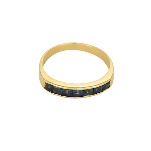 51 Élégante bague jonc en or jaune et saphirs calibrés 58 Facettes DV31842-6