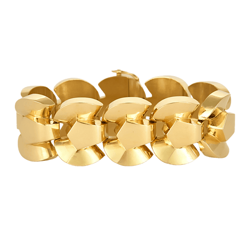 Bracelet Tank en or jaune