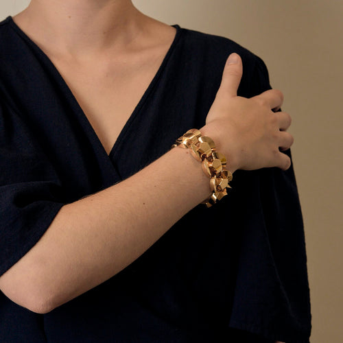 Bracelet Tank en or jaune