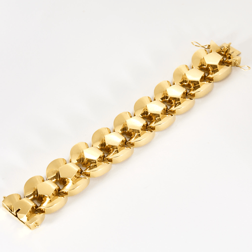Bracelet Tank en or jaune