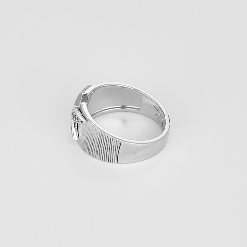 52 Mauboussin - Ta beauté me submerge - Bague bandeau ouverte en or blanc et diamants : 0,18 carat 58 Facettes DV13401-18