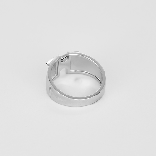 52 Mauboussin - Ta beauté me submerge - Bague bandeau ouverte en or blanc et diamants : 0,18 carat 58 Facettes DV13401-18