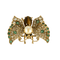Broche Papillon en or jaune 14K, diamants, émeraudes, perles de culture et quartz 58 Facettes DV33381-1