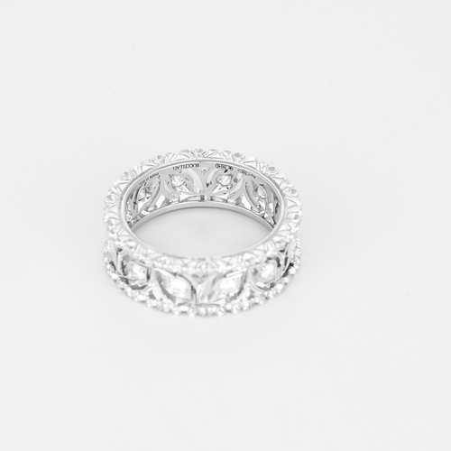 54 Buccellati - Eternelle Ramage - Élégante bague en or blanc 18K 58 Facettes DV33095-1