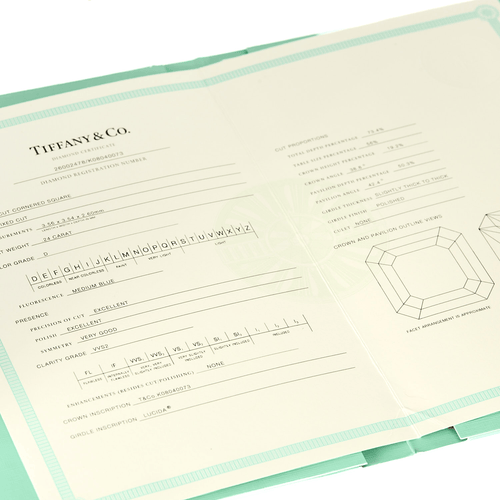 59 Tiffany & Co - Bague solitaire en platine (950 millièmes) 58 Facettes DV33428-1