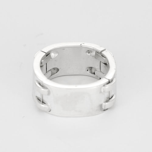 53 Hermes - Mousquetaire - Bague argent 58 Facettes DV32864-4