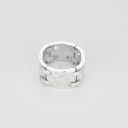 53 Hermes - Mousquetaire - Bague argent 58 Facettes DV32864-4
