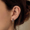 Élégantes boucles d'oreilles en or jaune, saphirs et diamants 58 Facettes DV31842-5
