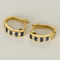 Élégantes boucles d'oreilles en or jaune, saphirs et diamants 58 Facettes DV31842-5
