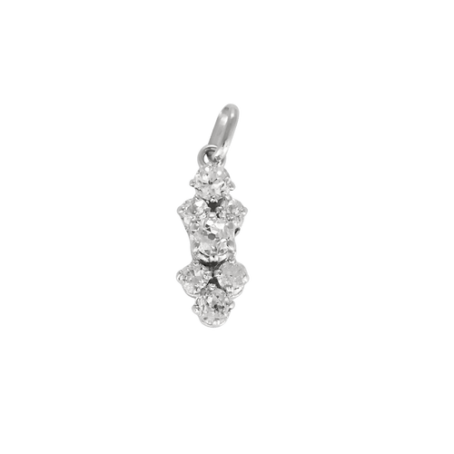 Pendentif en or blanc, diamants : 0,55 carat 58 Facettes DV32729-11