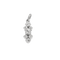 Pendentif en or blanc, diamants : 0,55 carat 58 Facettes DV32729-11