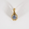 Pendentif en or jaune, diamants et saphir : 1,50 carat 58 Facettes DV31334-1