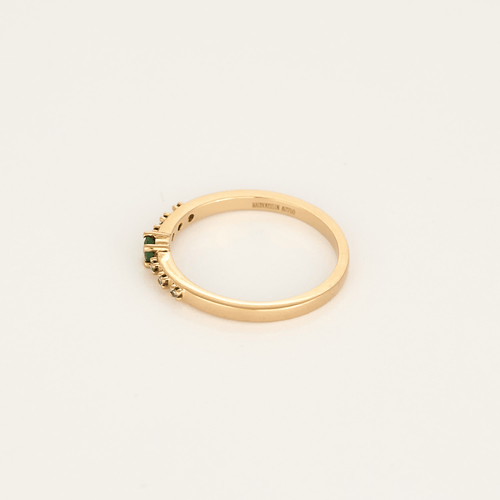 52 Mauboussin - Capsule d'émotions - Élégante bague en or rose, diamants et émeraude 58 Facettes DV33416-1