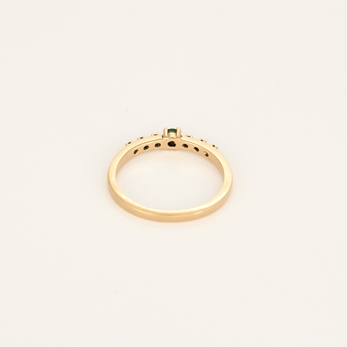 52 Mauboussin - Capsule d'émotions - Élégante bague en or rose, diamants et émeraude 58 Facettes DV33416-1