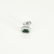Élégantes boucles d'oreilles en or blanc, émeraudes et diamants 58 Facettes DV11922-7