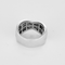 57.5 Bague en or blanc, diamants et diamants noirs 58 Facettes DV32524-2