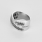 57.5 Bague en or blanc, diamants et diamants noirs 58 Facettes DV32524-2