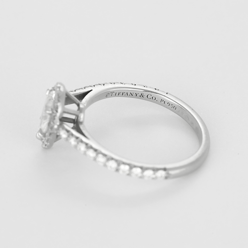 46 Tiffany & Co - Soleste - Bague Solitaire en platine et diamants : 0,86 carat environ au total 58 Facettes DV33661-1