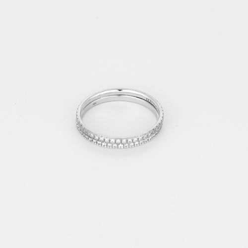 53 Mauboussin - Parce que je t'aime - Deux alliances en or blanc et diamants 58 Facettes DV33707-6