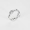 56 Hermes Bague Chaîne d'Ancre Petit modèle en argent 58 Facettes DV33267-1