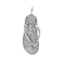 Pendentif Garel Pendentif Tong en Or blanc et Diamants 58 Facettes DV32729-2