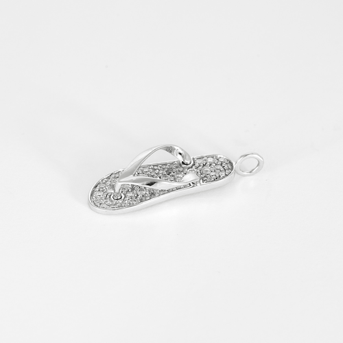 Pendentif Garel Pendentif Tong en Or blanc et Diamants 58 Facettes DV32729-2