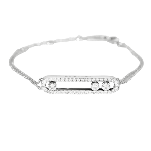 MESSIKA - Bracelet Move Classique pavé, grand modèle - Bracelet en or blanc et diamants 58 Facettes DV32512-6
