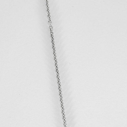 Collier en or blanc et pendentif coeur pavé diamants : 0,35 carat 58 Facettes DV32872-5