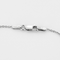 Collier en or blanc et pendentif coeur pavé diamants : 0,35 carat 58 Facettes DV32872-5
