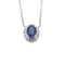 Collier en or blanc, saphir et diamants 58 Facettes DV5707-21
