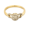 Bague en or jaune, or blanc, diamants à motif de noeud stylisé 58 Facettes DV5707-23-54-3