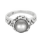 58 Mauboussin - Caviar d'amour - Bague en or blanc, perle de culture, diamants noirs et diamants blancs 58 Facettes DV33838-1