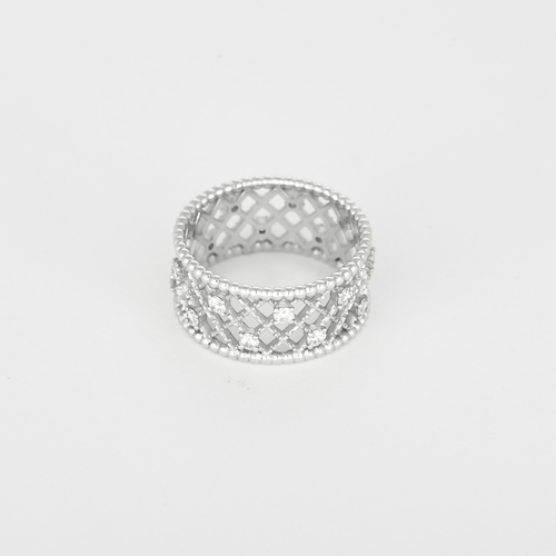 53 Bague Gemmyo RetroMilano en or blanc et diamants : 0,54 carat 58 Facettes DV33837-1