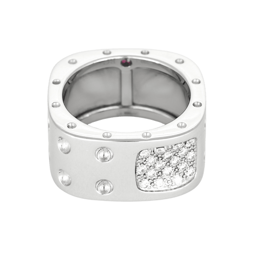 52 Roberto Coin - Bague en or blanc et diamants 58 Facettes DV33829-1