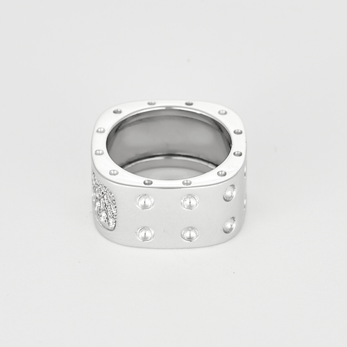 52 Roberto Coin - Bague en or blanc et diamants 58 Facettes DV33829-1
