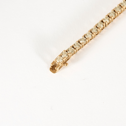 Bracelet Bracelet tennis en or rose et diamants : 3,70 carats 58 Facettes DV24433-3