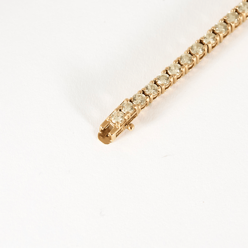 Bracelet tennis en or rose et diamants : 3,70 carats 58 Facettes DV24433-3
