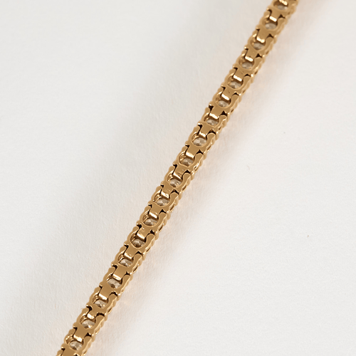 Bracelet Bracelet tennis en or rose et diamants : 3,70 carats 58 Facettes DV24433-3